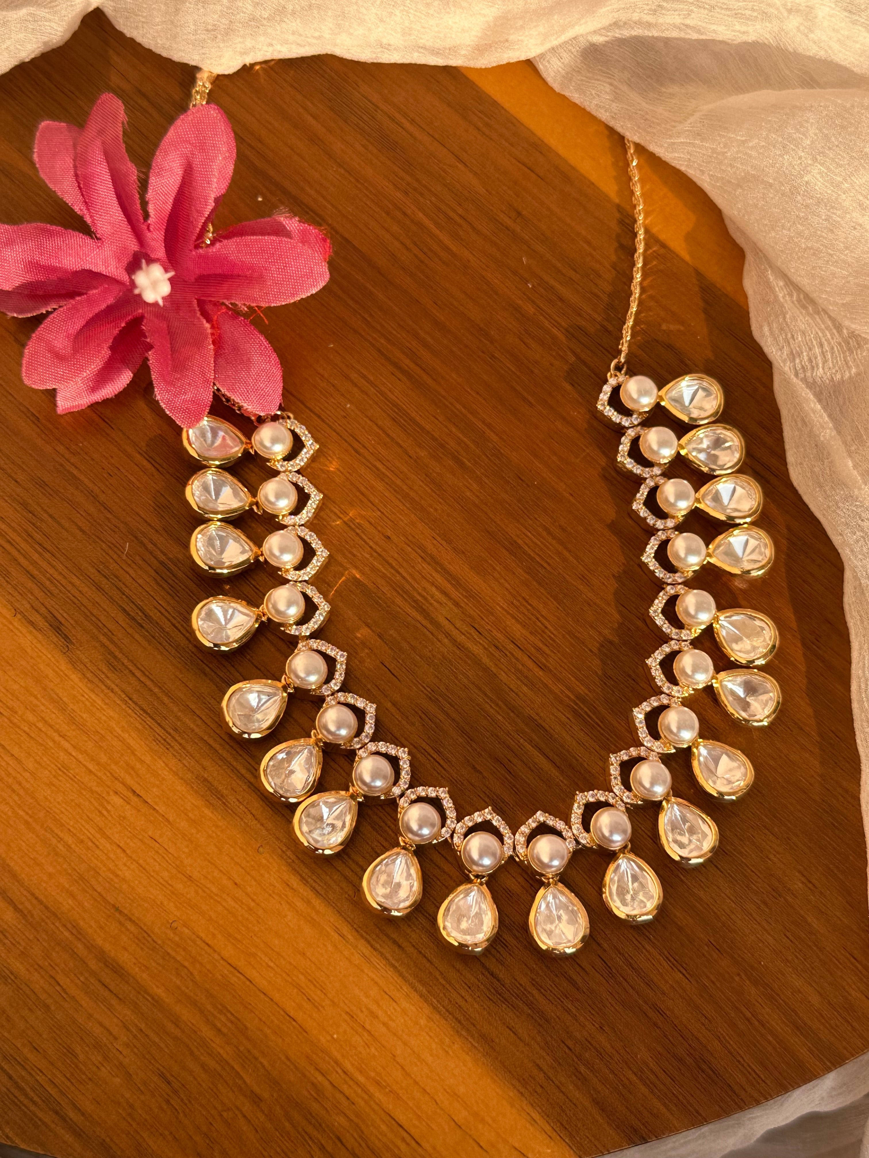 Kundan Moissanite Necklace