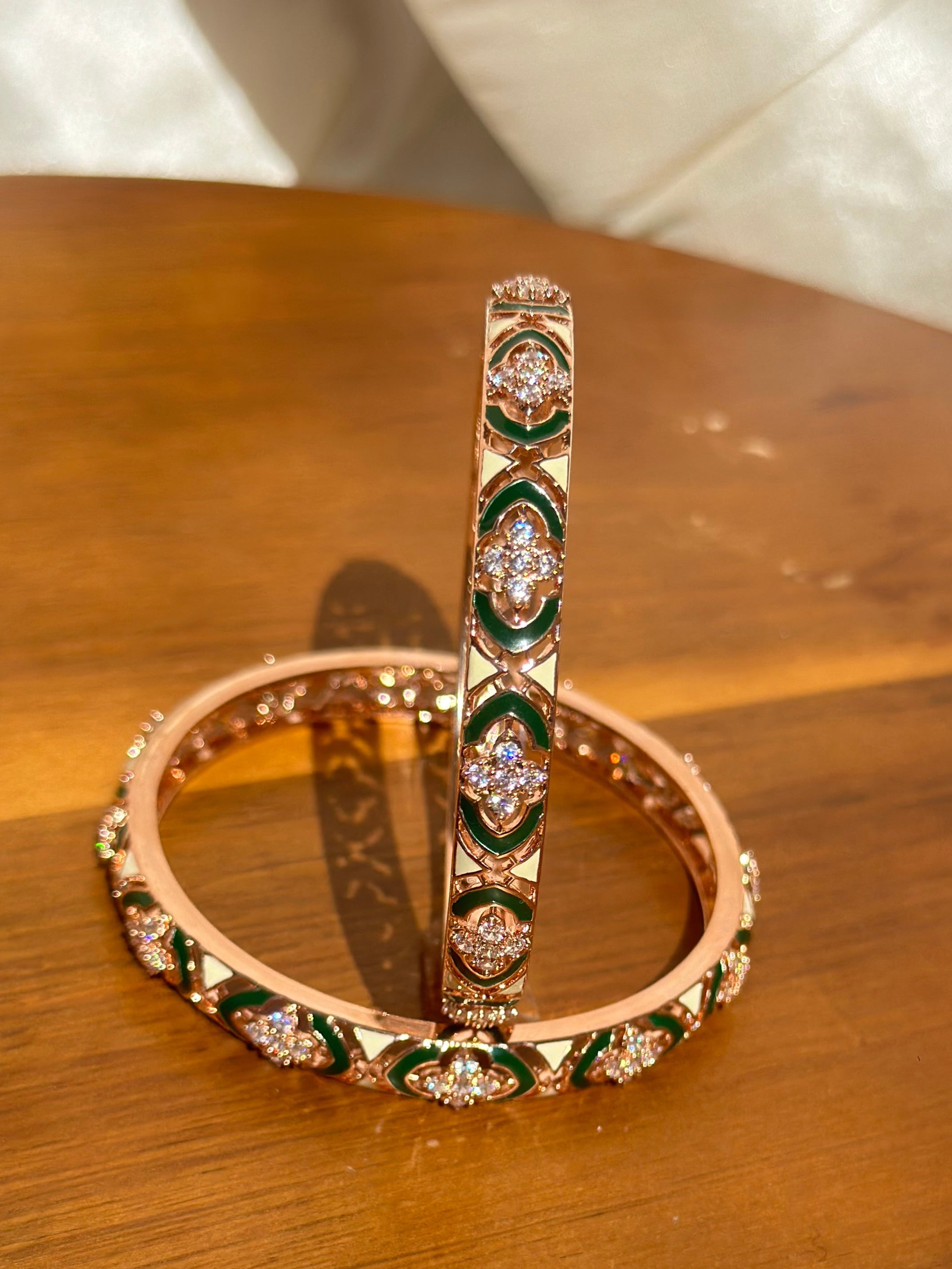 Zircon bangles