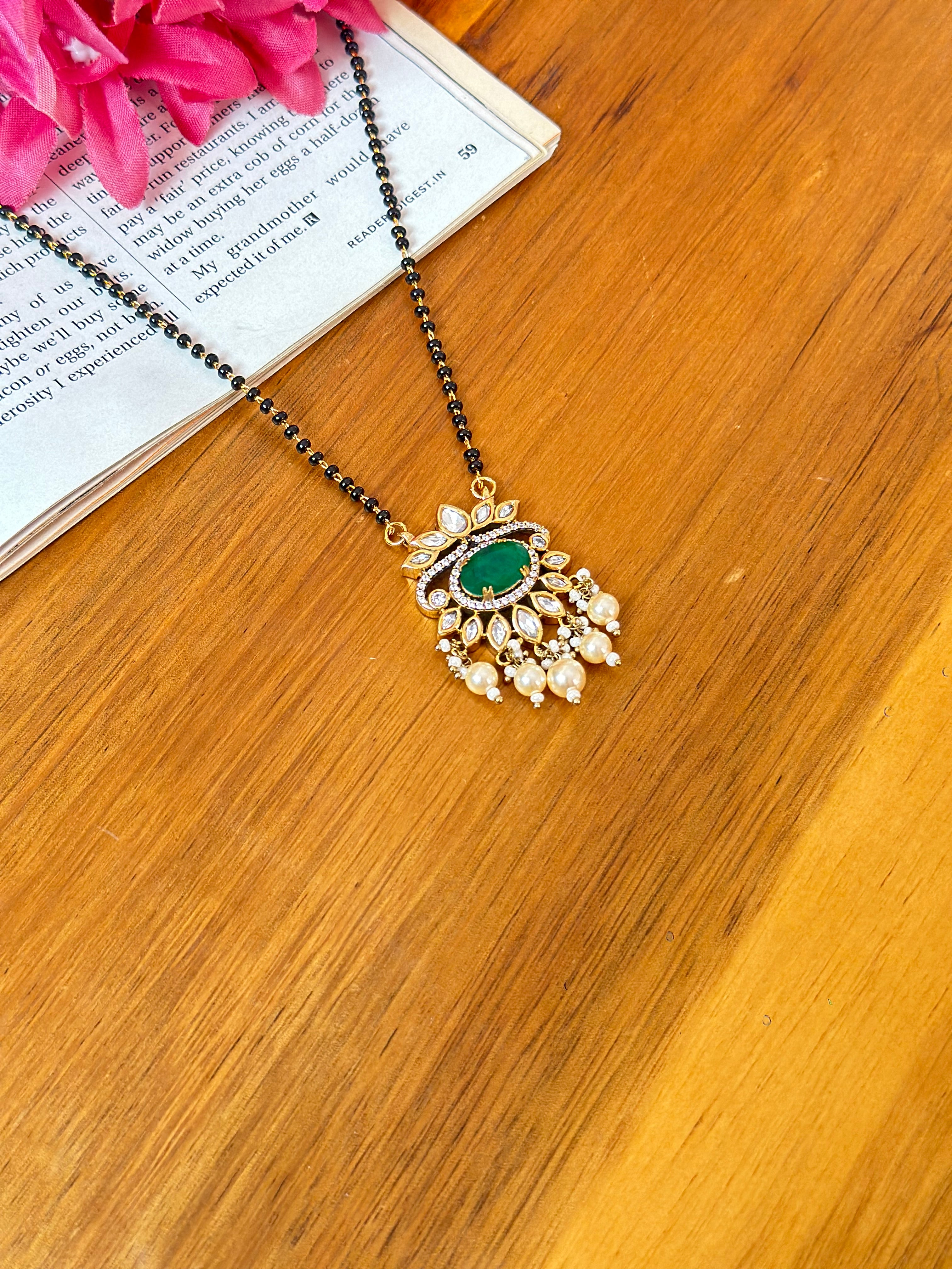 Kundan Moissanite Mangalsutra