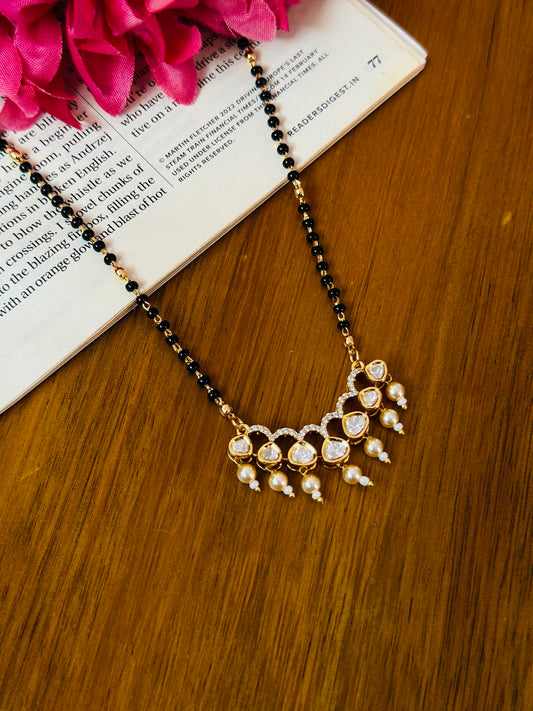 Kundan Moissanite Mangalsutra Set